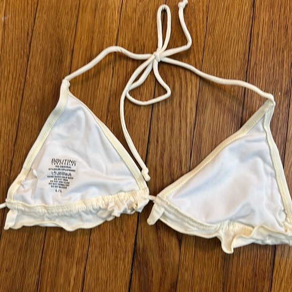 Boutine LA fringe bikini top in vanilla - Picture 3 of 4